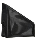 Close-up of black hydrofoil boat stabilizer, UV-protected ABS construction, part of Pair Hydrofoil Boat Stabilizers For 4 To 50HP Outboard Motors Go To Stability And Handling Cut Drag With UV Protected ABS Construction Built To Last For Skiers And Wakeboarders Black