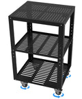 Heavy Duty Planer Stand With 27.6 Inches By 24 Inches Work Surface, Adjustable Height From 31 To 44.7 Inches, 550 Pound Capacity, Four Casters, And Built In Storage Shelves For Planers Saws Bench Top Machines And Power Tools.