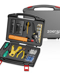 11 In 1 Pro Grade Network Tool Kit For Ethernet Cabling Pass Through Crimper RJ45 Tester Punch Down Tool Stripper Cutter Cat6