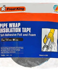 Self Adhesive Foam And Foil Pipe Insulation Wrap 2 Inch By 1 Eighth Inch By 30 Foot Silver For Hot Or Cold Pipes Reflects Heat Seals Out Moisture Easy DIY Foam Tape Model FV30 packaging image