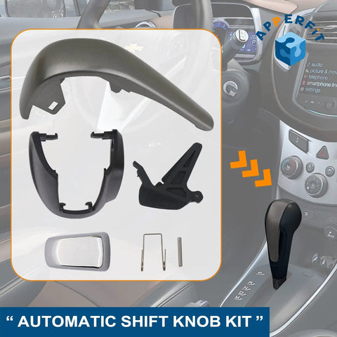 Automatic Shift Knob Kit For Chevy Sonic 2012 To 2016 And Trax 2015 To 2016 Replacement For 42539736 42423234 95393161 silver kit