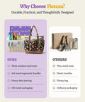 Comparison of 10-Piece Garden Tool Set With Pro-Grade Stainless Steel Rust-Proof Tools Ergonomic Wood Handles Reinforced Organizer Bag All-Weather Durability The Ultimate Gift For Women And Moms Who Love Gardening against others with plastic handles.