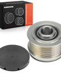Alternator Freewheel Clutch Pulley With 6 Grooves Clockwise For Nissan Altima 2007 To 2013 2.5L And Rogue 2010 To 2014 2.5L Valeo Alternator Replacement Part