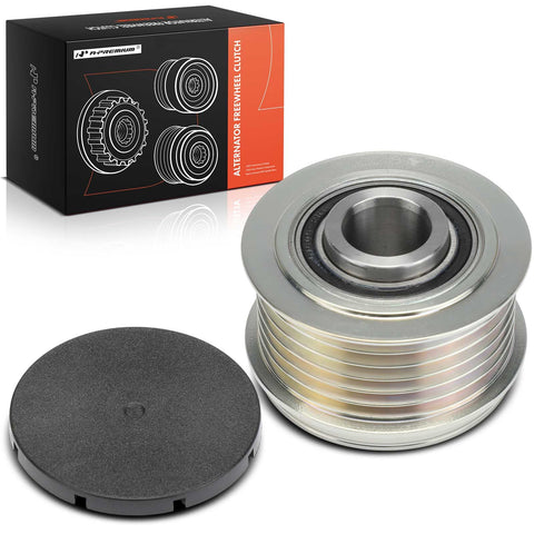 Alternator Freewheel Clutch Pulley With 6 Grooves Clockwise For Nissan Altima 2007 To 2013 2.5L And Rogue 2010 To 2014 2.5L Valeo Alternator Replacement Part