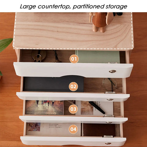 Solid Wood Desktop File Cabinet With Lock For Home Office Keeps Your Papers Safe And Sorted, open drawers with papers