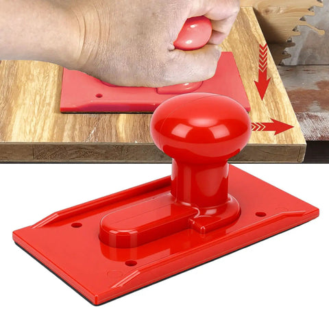 Red Push Block Safety Tool For Table Saw Router Jointer And Bandsaw High Strength ABS Plastic Durable Push Stick With Textured Grip