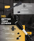 Heavy Duty Trailer Hitch Pin Lock For 2 Inch Receivers, 5/8 Inch Diameter, Black Steel, with Four O-Rings and Two Keys