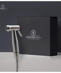 Stainless steel handheld bidet sprayer with packaging, Bidet Sprayer for Toilet and Cloth Diaper Washer Handheld Toilet Sprayer Easy 10 Minute Installation With Mounting Hardware For Wall Toilet Or Vanity No Plumber Needed Fast Home Bathroom Upgrade