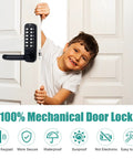 Keyless Entry Door Lock With Dual Sided Keypad And Handle Digital Code Combination Lock For Front Door And Outdoor Gates