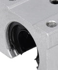Heavy Duty Linear Rail Guide Kit With Steel Motion Shaft And Slide Block For CNC Robotics, 300mm Length, 2 Pack close-up