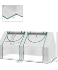 Portable Greenhouse Shelter 6 Foot By 3 Foot By 3 Foot With Dual PE Covers, Steel Frame, Roll Up Windows, Clear Panels and Measurements