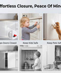 Super Strong 24 Pack Cabinet Magnets With Adhesive Secure Door Closure For Drawers And Cupboards Super Sturdy Stainless Steel Catch keeps kitchen cabinet doors closed.