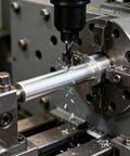 Aluminum Round Rod 1.5 In Diameter By 15.7 In Length 6061 Aluminum Bar 38 Mm Solid 2 Pack being machined on a lathe