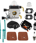 FS55R Carburetor Air Filter Cover For STIHL Trimmers OEM 4140 120 0612 with accessories including filters, gaskets, and plug