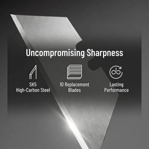 Multi Function Drywall Chamfer Tool With 10 Blades Hand Plane For Gypsum Board Edge Trimming Rasp And V Edge Chamfer Plasterboard Cutter For Woodworkers Workhorse Pro Grade Finish SK5 steel blade