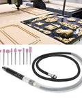 Badass Pneumatic Pencil Die Grinder Kit Featuring Knockout 65000 RPM Air Power with various grinding bits and flexible hose.