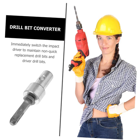 Drill Bit Adapter for Power Drill Durable Earth Auger Converter for Easy Operation Extends Reach into Tight Spots Compatible with Impact Drivers and Electric Drills Garden Tool Accessory for Quick Augering