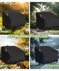 Oversized Papasan Chair Cover Waterproof Patio Shield For Large Papasan, Egg And Rattan Wicker Chairs, All-Weather Protection