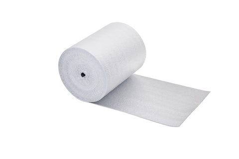 Heavy Duty Reflective Insulation Roll With Foam Core R17 Radiant Barrier 5mm Thick 16 By 50 Feet Foil Over Foil Construction Vapor Barrier