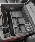 Center Console Organizer Tray For 2014-2018 Silverado 1500 And 2015-2019 Sierra 2500/3500HD, Plus 2015-2020 Tahoe Suburban Yukon Armrest Storage Box Black OEM Fit Car Interior Organizer in console