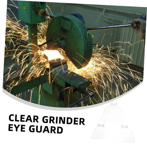 3 Pack Bench Grinder Eye Shields Plastic Guards For Grinding Machines Easy Install Chip Shield For Safe Vision