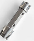 Tub Drain Remover Wrench Dual Ended Dumbbell Tool For Bath Drains Beefy Heavy Duty Aluminum Fits Most One And Three Eighths Inch And One And One Half Inch Drains