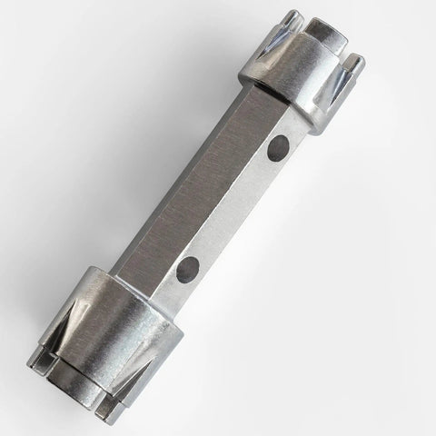 Tub Drain Remover Wrench Dual Ended Dumbbell Tool For Bath Drains Beefy Heavy Duty Aluminum Fits Most One And Three Eighths Inch And One And One Half Inch Drains