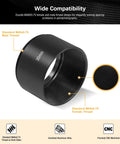 30mm spacer from 2 Inch M48 Extension Tube Kit For Cameras And Eyepieces With M48x0.75 Threads showing male and female threads