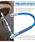12 Piece Pro Grade Workhorse Grease Gun Coupler Kit With Lock On Tips displayed with a high-quality spring hose