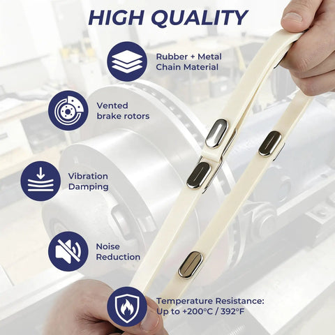 Adjustable Brake Lathe Silencer Band for Ventilated Rotors That Keeps Grinding Quiet And Smooth Like A Pro