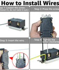 How to install wires in Top Shelf 20 Pack Of 20 Amp Gfci Outlets Featuring Built Tough Weather Resistant Housings.