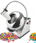 Heavy Duty Commercial Sugar Coating Machine And Mini Chocolate Panner For Candy Nut Coating delivering smooth batches with colorful candies.