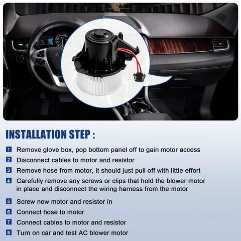 Premium Hvac Heater Blower Motor Fan Dead Simple Plug Play Replacement Built Heavy Duty For Audi A4 A5 S4 S5 Q5 2009 To 2016 2.0L L4 Hybrid Setup installation guide.