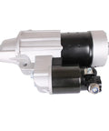 Outboard Starter Motor for Yamaha 115HP To 300HP Boats, Fits 6CB-81800-00 01 02, black and silver finish, side view