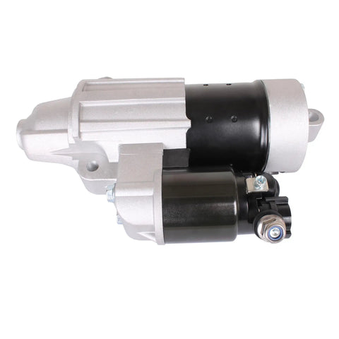 Outboard Starter Motor for Yamaha 115HP To 300HP Boats, Fits 6CB-81800-00 01 02, black and silver finish, side view