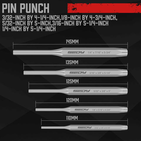 Pin punch tools from 16 Piece Precision Punch And Chisel Set With Taper Punch Pin Punch Center Punch Cold Chisels And Gauge for woodworking