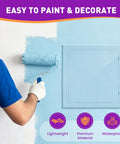 Sleek 12X12 Abs Access Panel For Drywall And Ceiling Plumbing Repair Cover shown being painted blue for decoration.