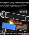 VASTOOLS welding accessories set; blue case with 13 wire files (2-1/3 in) and an extra flat file.