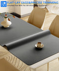 Non Adhesive Non Slip Foam Shelf Liner For Cabinets And Drawers Cushioned Gray Mat on a table, 11.8 by 59 inches