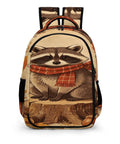 Fall Raccoon Print Backpack With Large Capacity Unisex Daypack Durable Polyester Breathable And Easy To Clean Lightweight Everyday Carry