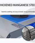 Heavy Duty Electric Machinery Dolly With Remote Control For Smooth Factory Transport And Big Load Hauling Rock Solid 50 Ton Industrial Skates close-up of thickened manganese steel and seamless welding.