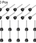 20 Pack M4 40Mm Knurled Knobs Thumb Screws For Quick Adjustments With 14Mm Black Plastic Round Heads displayed in a set.