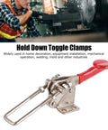 Heavy Duty Stainless Steel Quick Release Toggle Clamp With Ergonomic Plastic Handle for Adjusting Push Pull Latch.