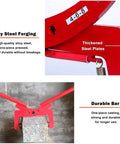 Beater Proof Heavy Duty Stone Lifting Clamp For Granite Slabs And Concrete Blocks Adjustable Rock Carrier Tongs for job site use.