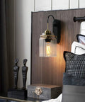 Top Shelf Modern Led Wall Sconces With Up And Down Lighting For Chill Bedrooms And Casual Living Rooms Smooth Interior Wall Lamps mounted beside bed.