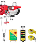 880lbs Electric Hoist With Wireless Remote Control, 110V Overhead Hoist for Garage, Warehouse, and Factory Use, lifting cables