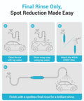Diagram showing the Inline Water Filter Kit for Car Wash and Window Cleaning Pack of 2 with multi stage filtration in use