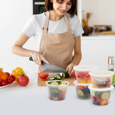 Straight Up Solid 16 Oz Deli Containers With Lids 48 Sets Bpa Free Leakproof Soup Bowls Microwavable Freezer Safe And Dishwasher Ready For No Sweat Meal Prep Anytime You Want Some Good Eats