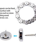 Beast Mode Heavy Duty Neodymium Round Base Cup Magnets 60 Pieces With Holes Countersunk Discs 60 Lbs Pull for surfaces