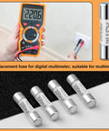 Four Pack Heavy Duty Fast Blow Glass Ceramic Fuses 5x20mm HV510 600VAC Replacement Kit for Multimeters and Outdoor LED Lights